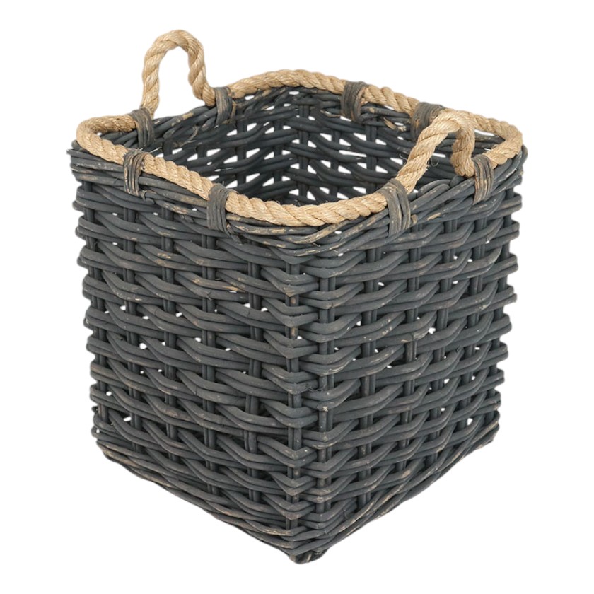 RATTAN THICK STORAGE OPEN WITH ROPE