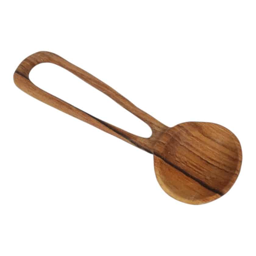 WOOD SPOON SAFETY PIN SHAPE