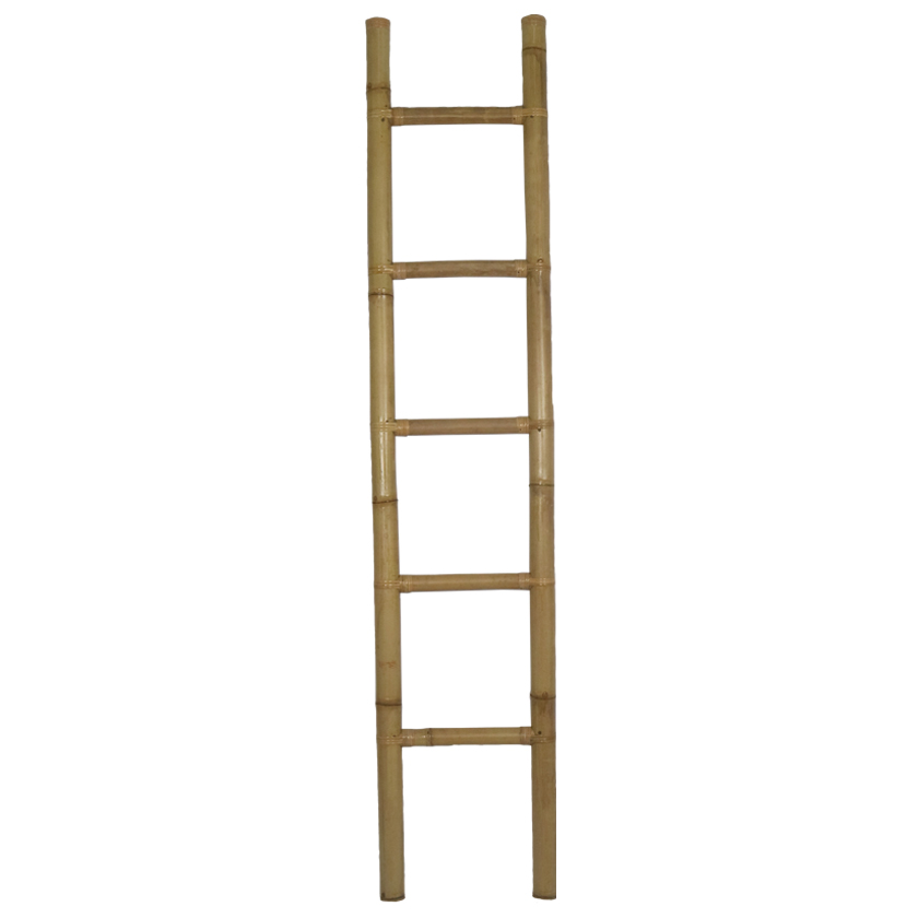 Bamboo Ladder Natural | Stylish & Durable for Home Decor