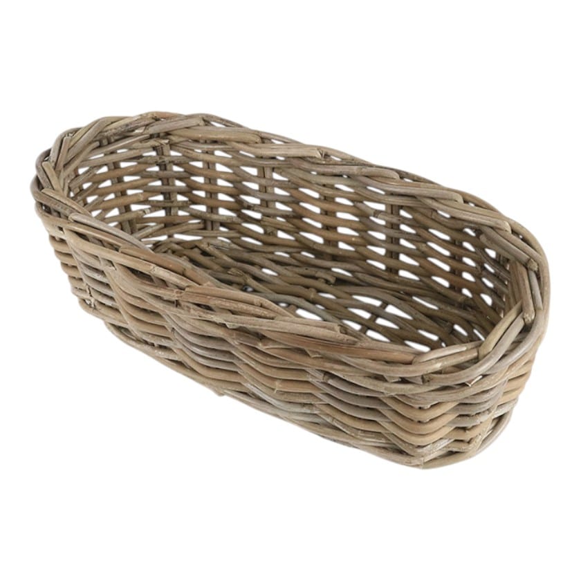 RT BREAD BASKET OVAL LARGE GREY