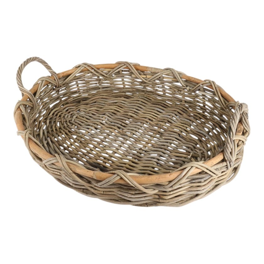 RT OVAL FRUIT TRAY GREY