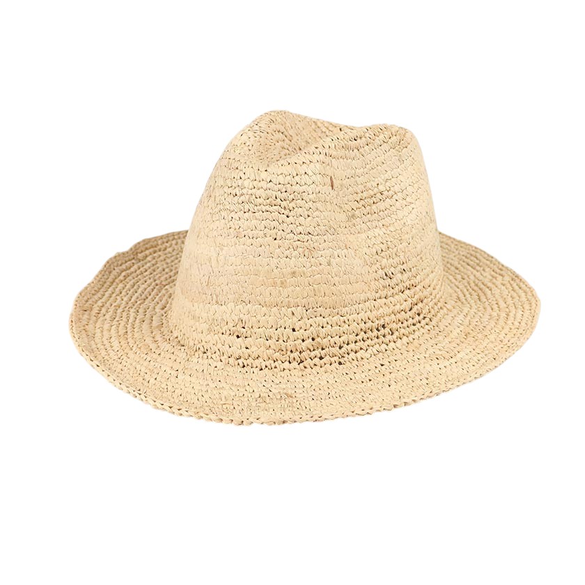 RAFFIA HATS MENS TRILBY STYLE