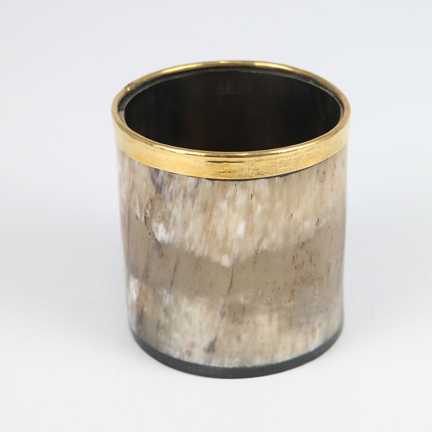 HORN VOTIVE WITH TRIM