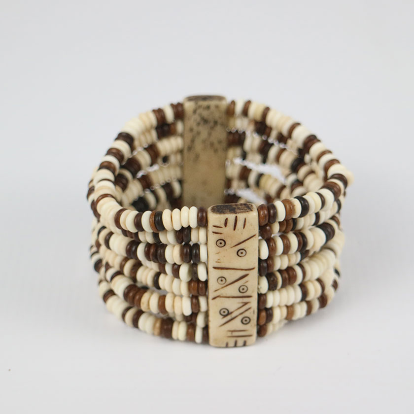 BRACELET BONE COMBO BROWN