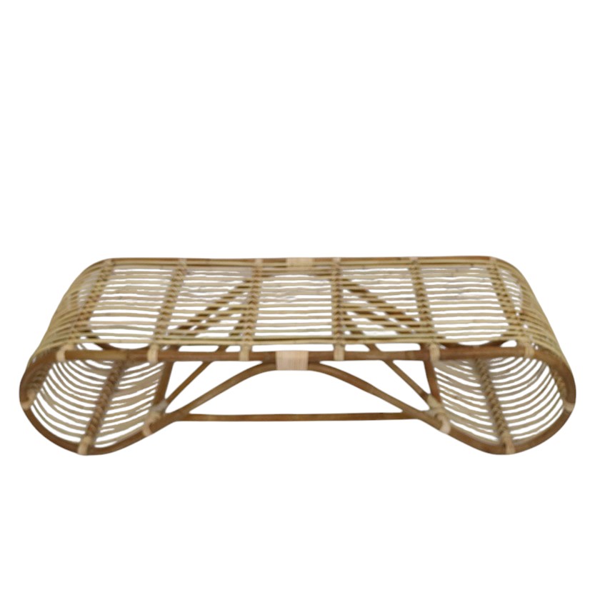 Rattan Thick S-Shape Bench | Jambo Imports