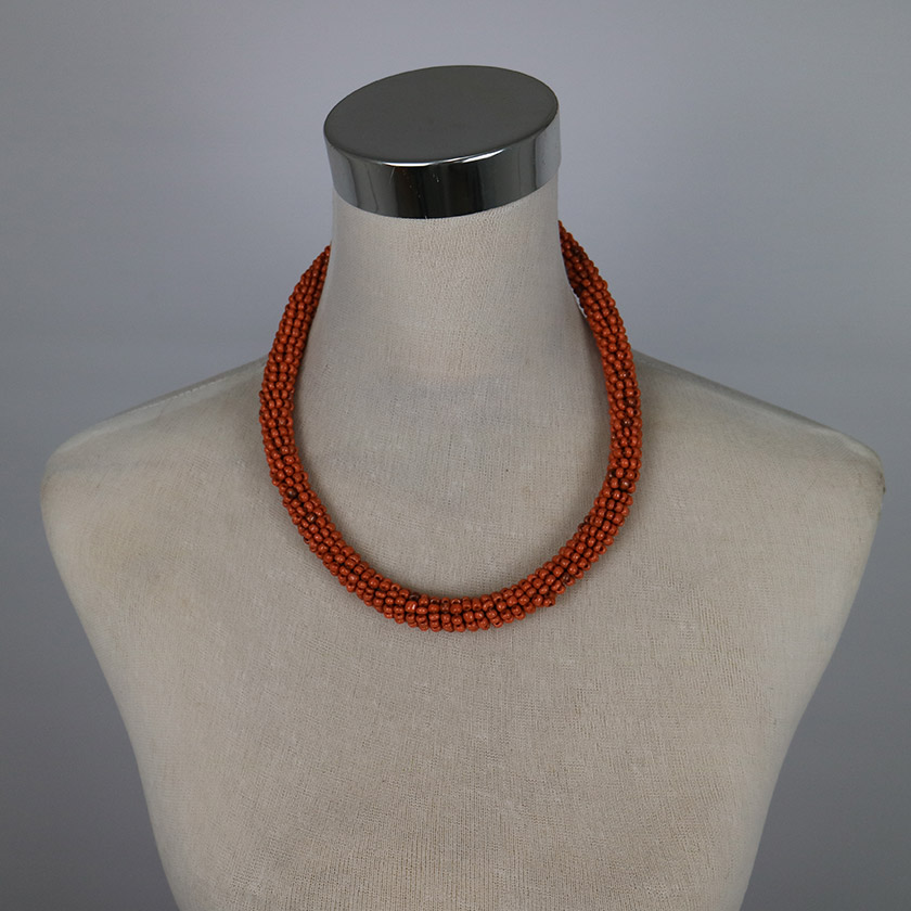 NECKLACE ROPE CHOKER ORANGE