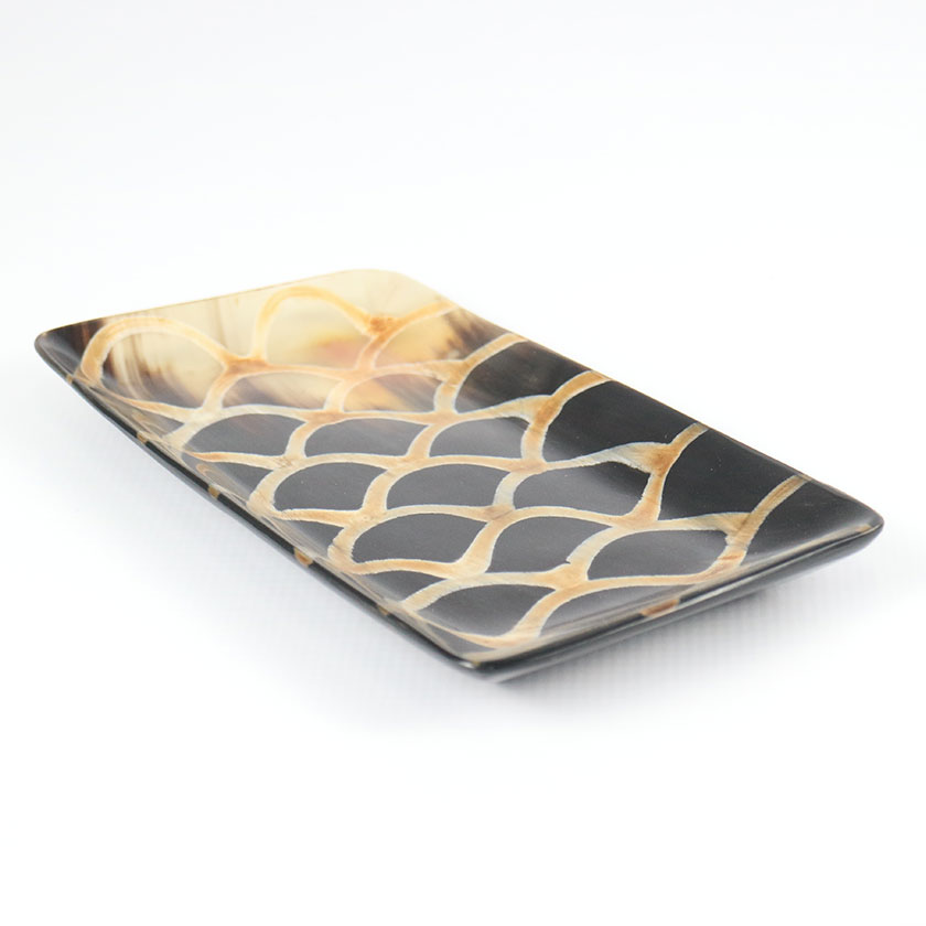 HORN TRAY DECO RECTANGULAR
