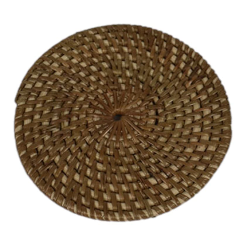 RATTAN COASTER ROUND