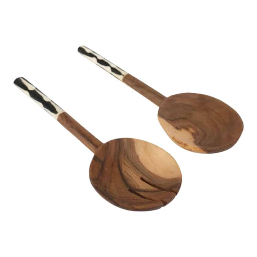 BONE/WOOD SLIM SALAD SERVER