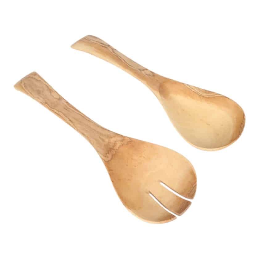 WOOD SALAD SERVER 10" NEW