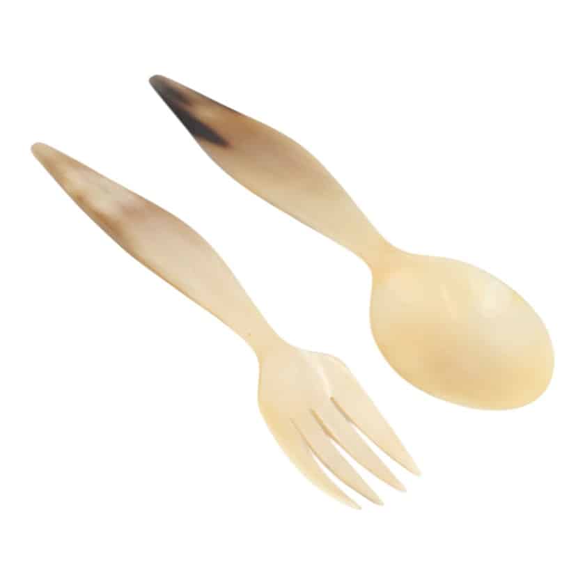 HORN SALAD SERVERS 6" PLAIN