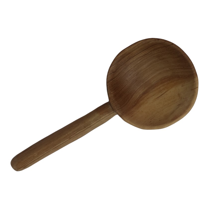 WOOD SPOONS 10" SERVING ROUND
