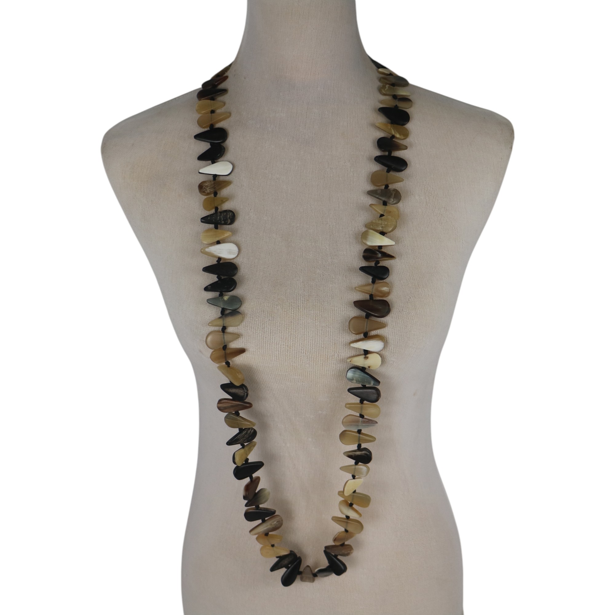 NECKLACE HORN DROPLET STYLE LONG