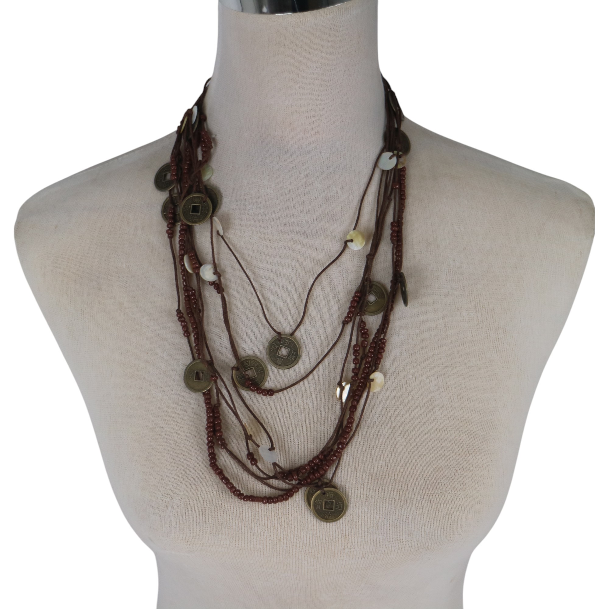 NECKLACE SONO SHELL BUTTON