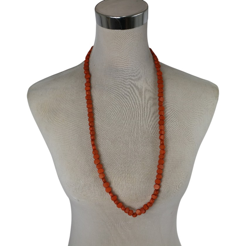 NECKLACE SONO COLOUR CUBE ORANGE