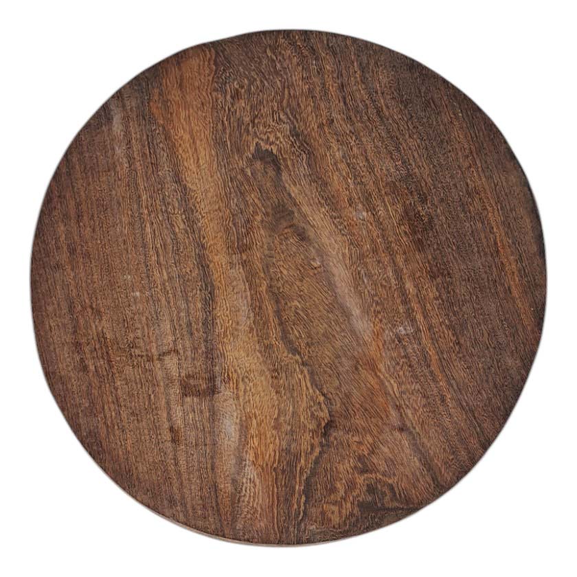 DARK WOOD CUTTING BOARD ROUND LARGE