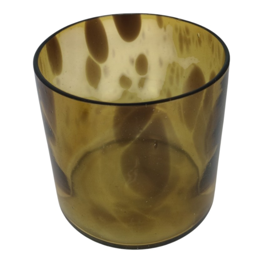 GLASS VASE TORTOISE STYLE
