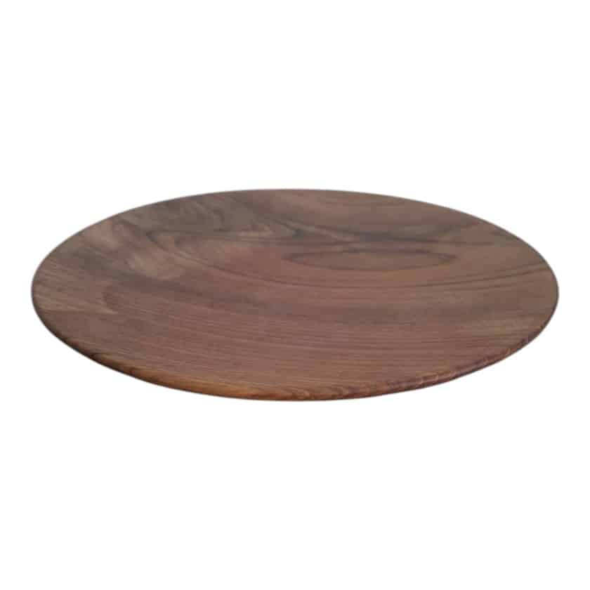 TEAK ROUND SIDE PLATES